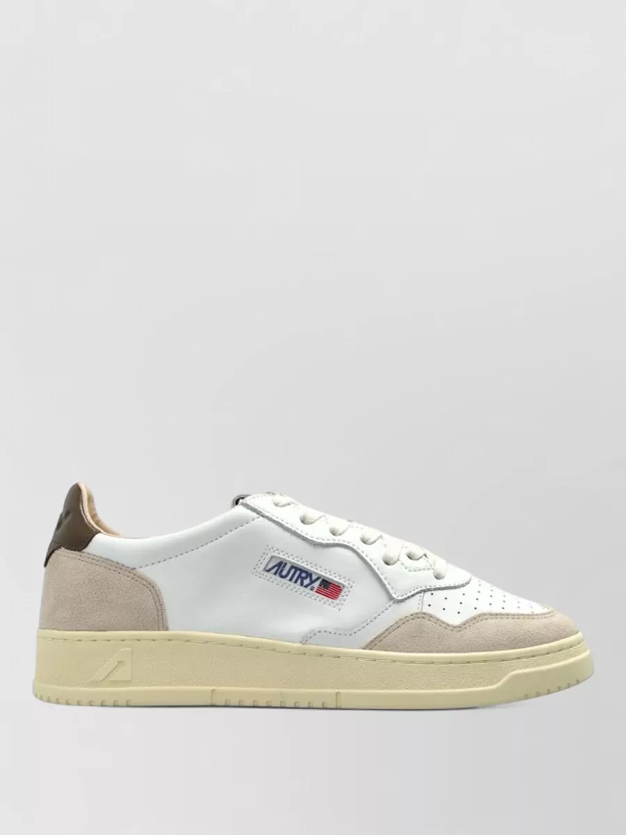 Autry Medialist Low Leather Sneakers Contrast Panels