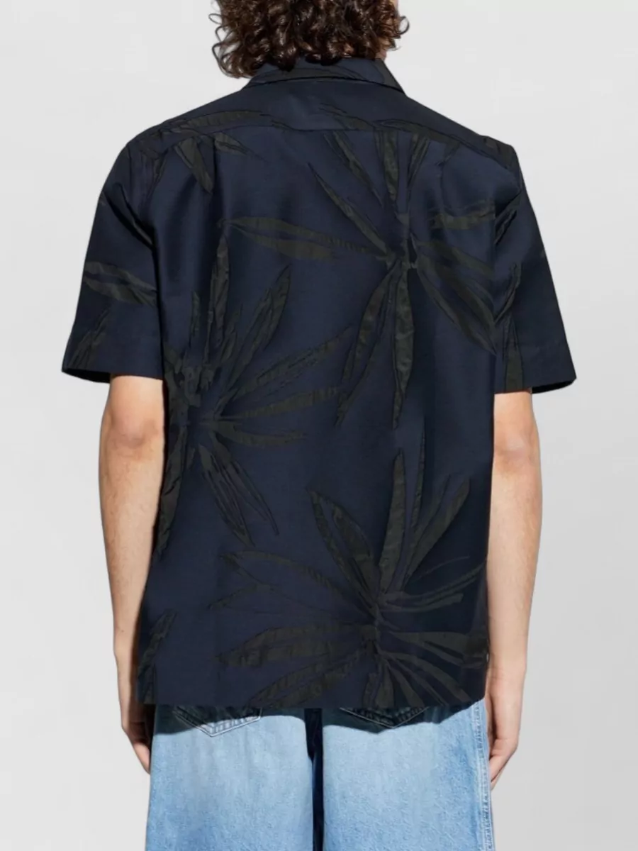 Dries Van Noten Printed Short-Sleeve Camp-Collar Shirt
