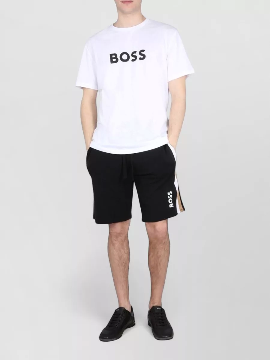 Boss cotton regular-fit logo-print t-shirt