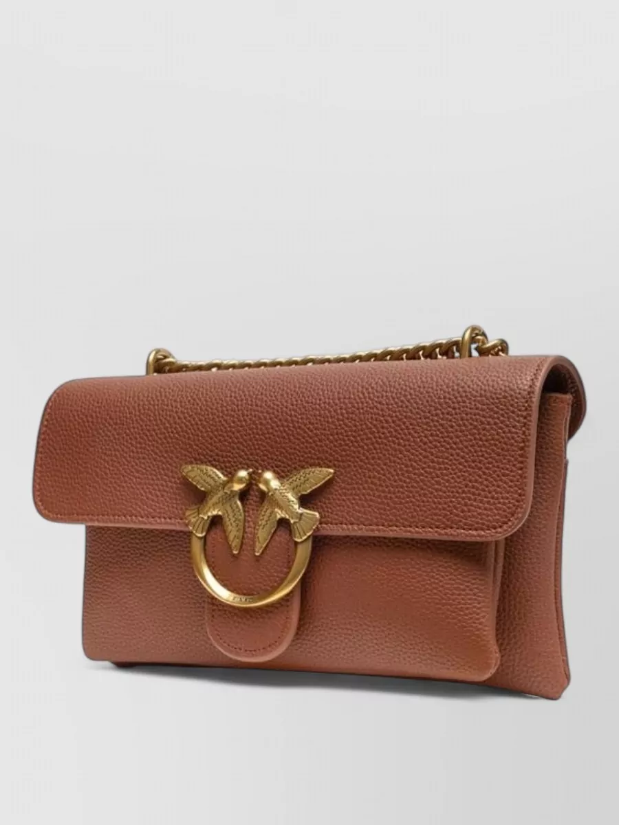 Pinko Love Bag Small Leather Clutch Bag