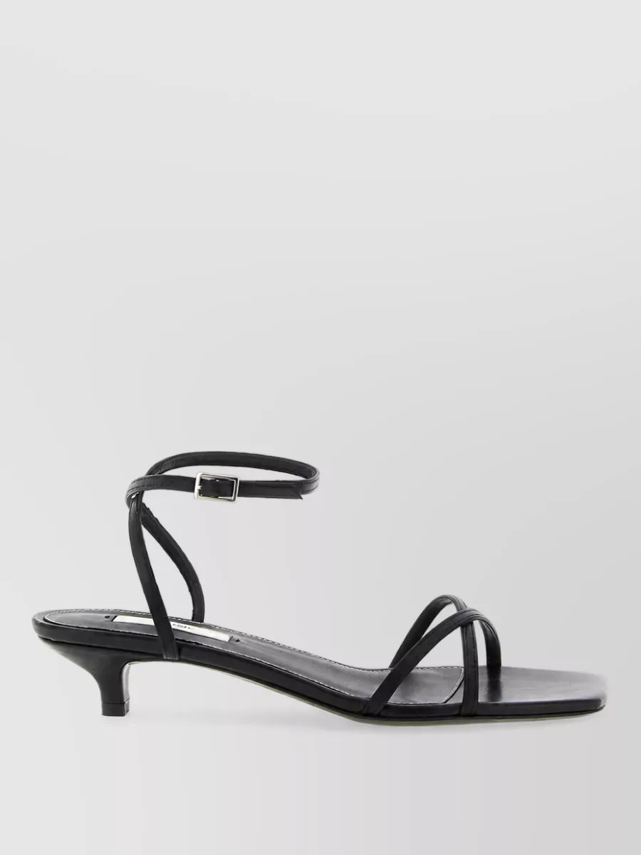 Totême Leather Crossover Mules