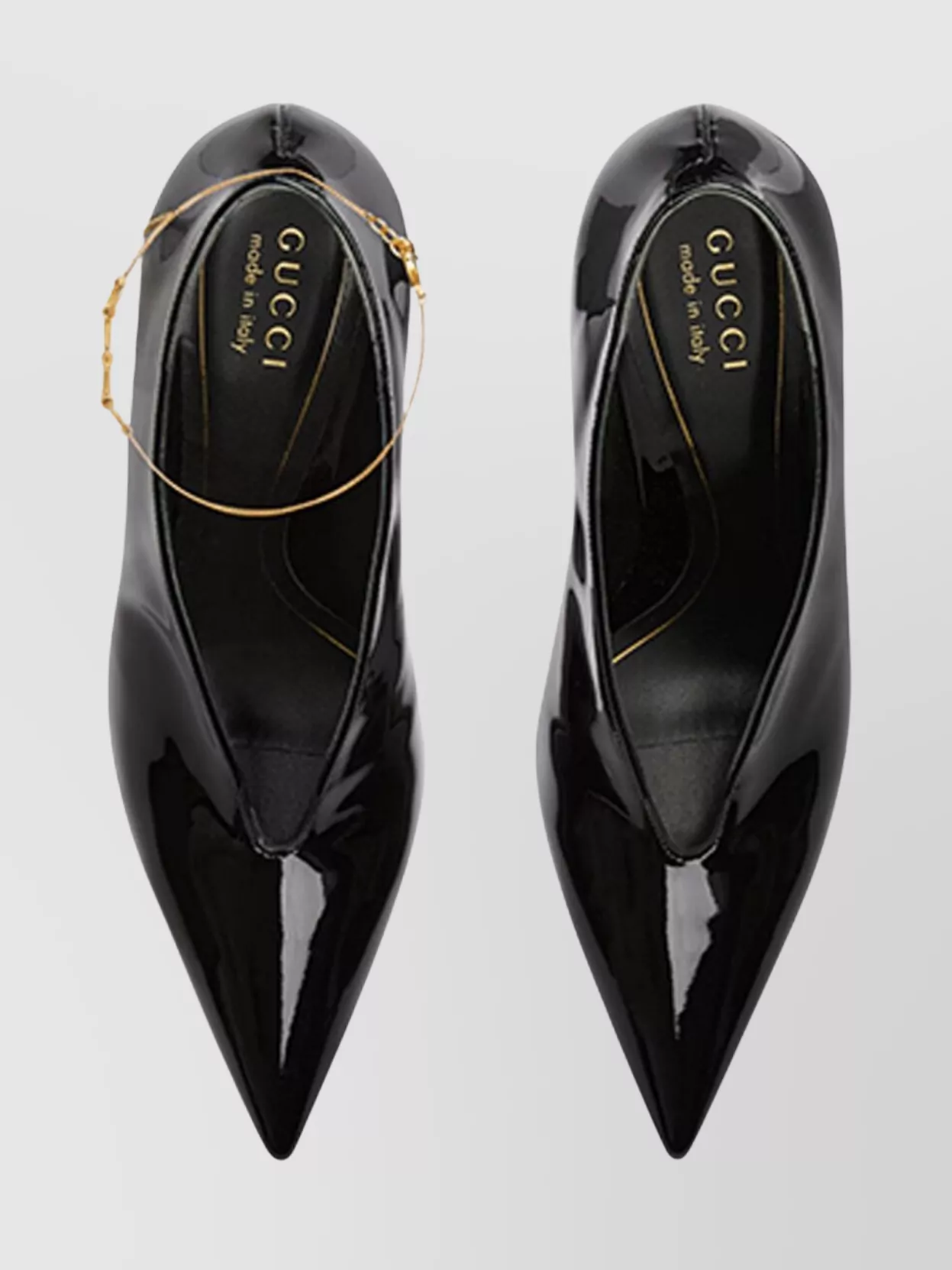 Gucci Stylish High Heel Patent Leather Pumps