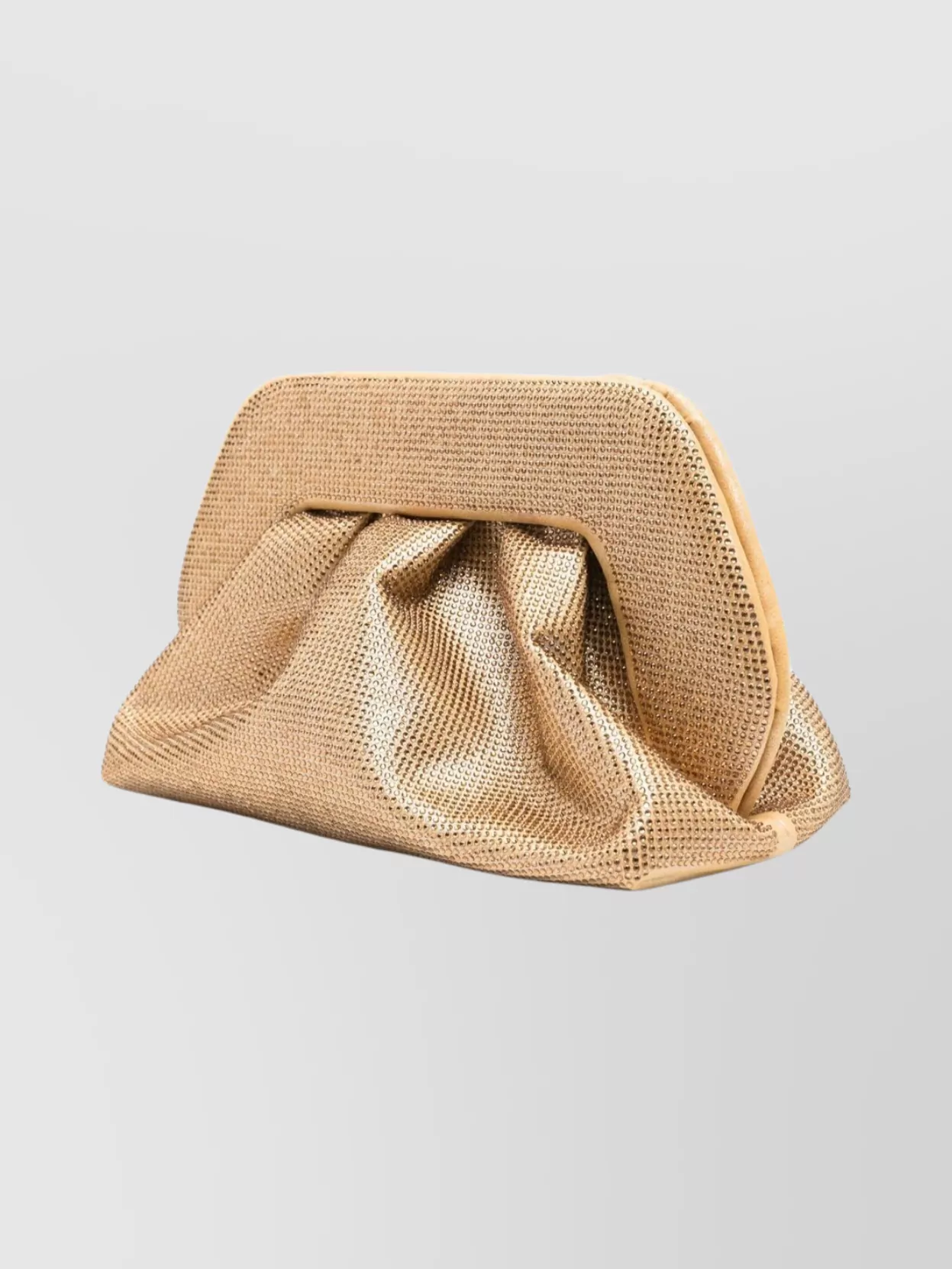 Themoiré Structured Clutch Bag Detachable Strap