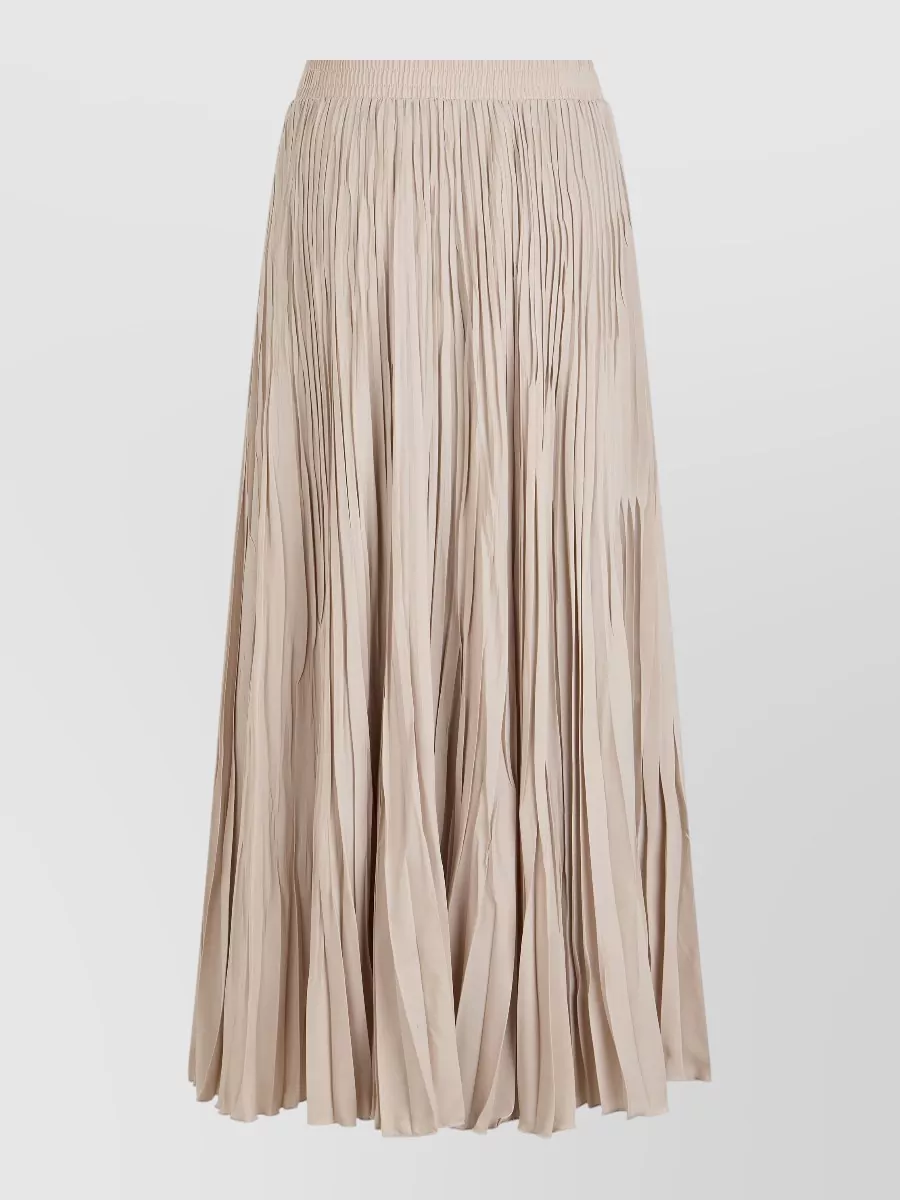 Weekend Max Mara High-rise pleated maxi skirt