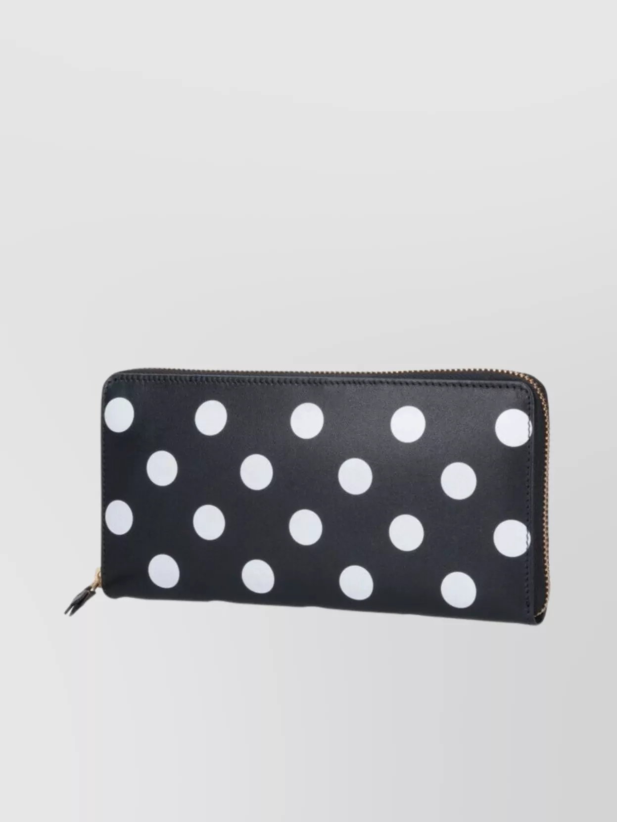 Shop Comme Des Garçons Dotted Pattern Purse And Cardholder In Blue