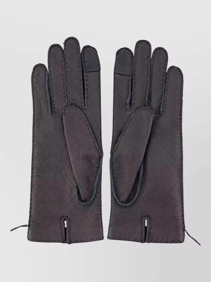 Ami Paris leather gloves