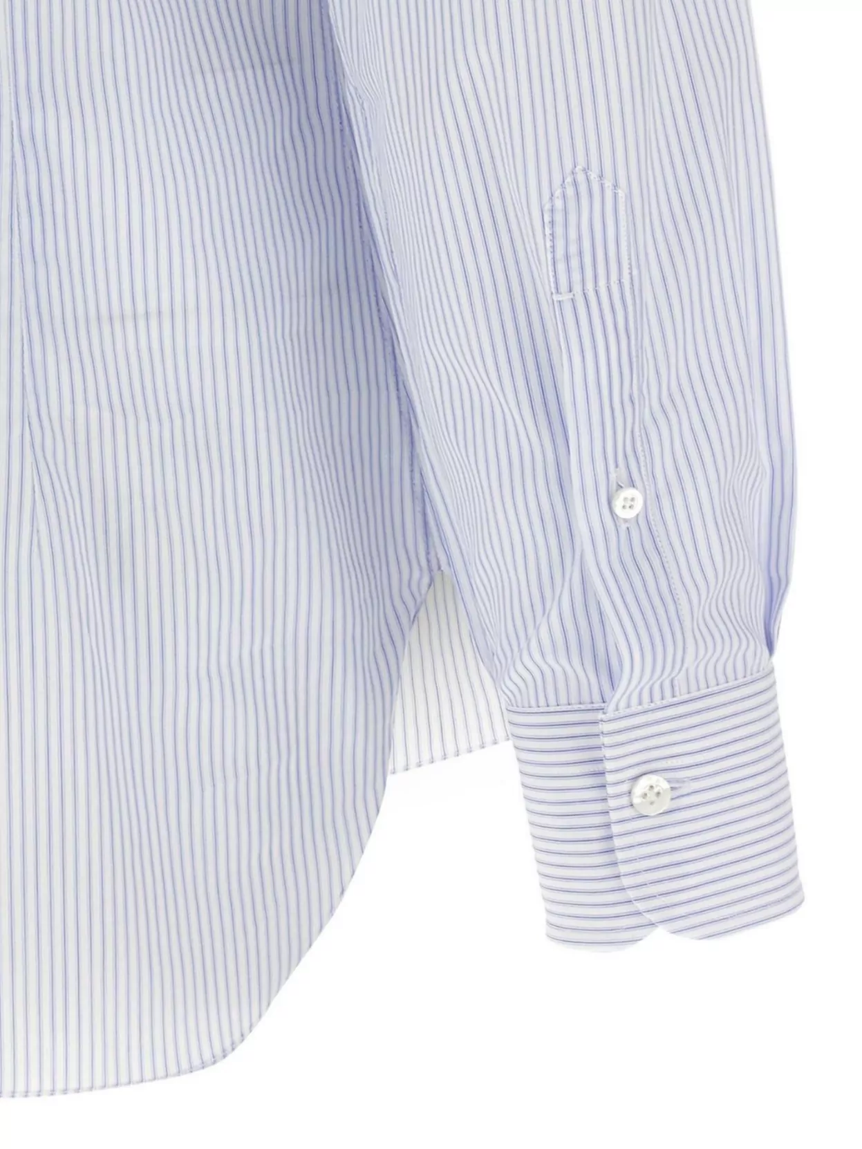Barba Long Sleeve Button-Down Striped Shirt With Cuffs