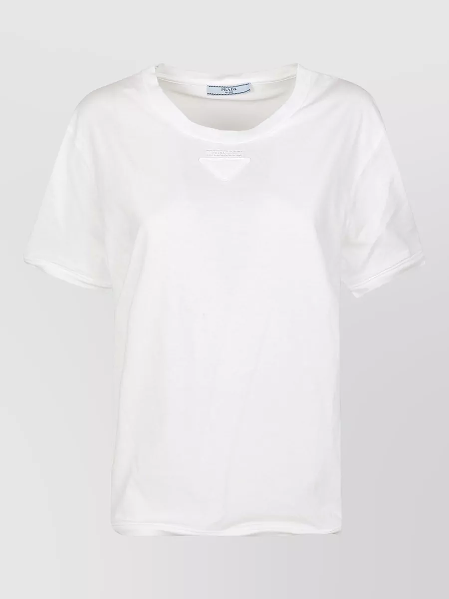 Prada Crewneck Jersey T-Shirt