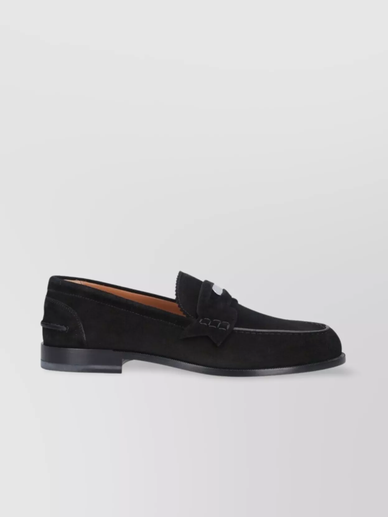 Christian Louboutin Loafers With Round Toe And Suede Finish