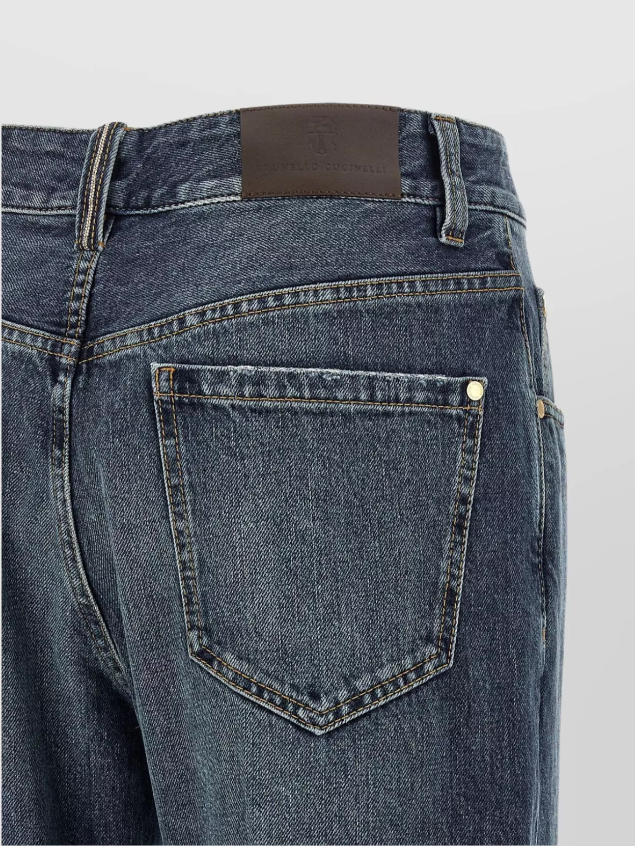 Brunello Cucinelli Square Jeans Belt Loops