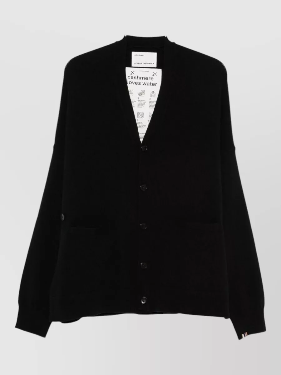 Extreme Cashmere cashmere v-neck ribbed cuff cardigan
