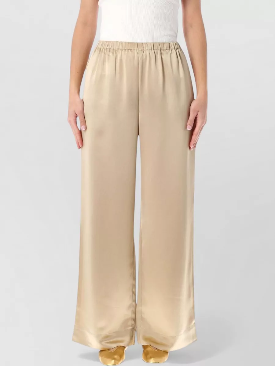 By Malene Birger satin wide-leg trousers