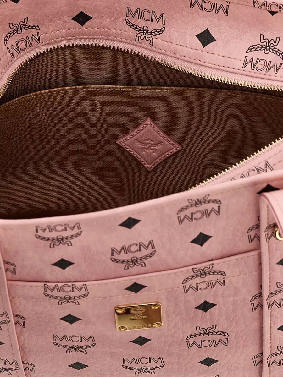 Mcm Aren School Tote Shoulder Bag Dual Handles