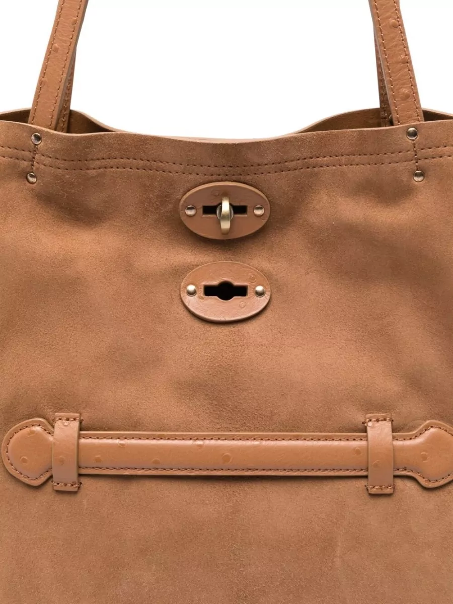 Zanellato Leather Studded Tote Bag