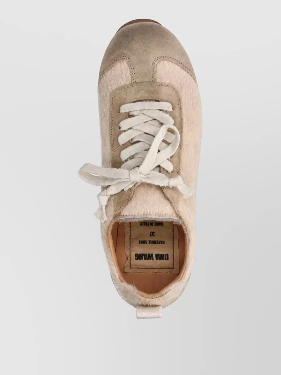 Uma Wang Leather Low Top Lace-Up Shoes