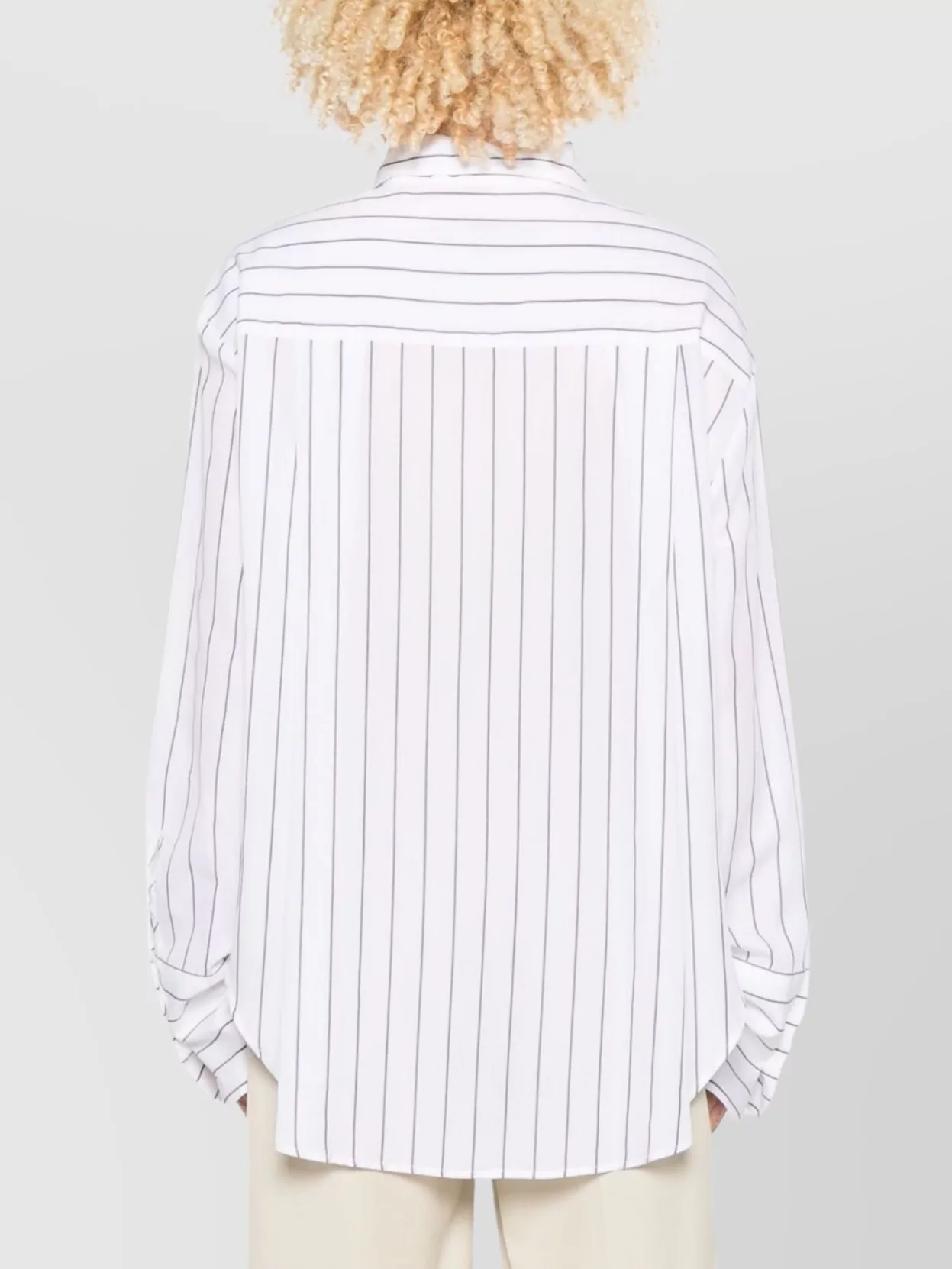 Shop The Frankie Shop Helen Shirt Oversized Striped Pattern