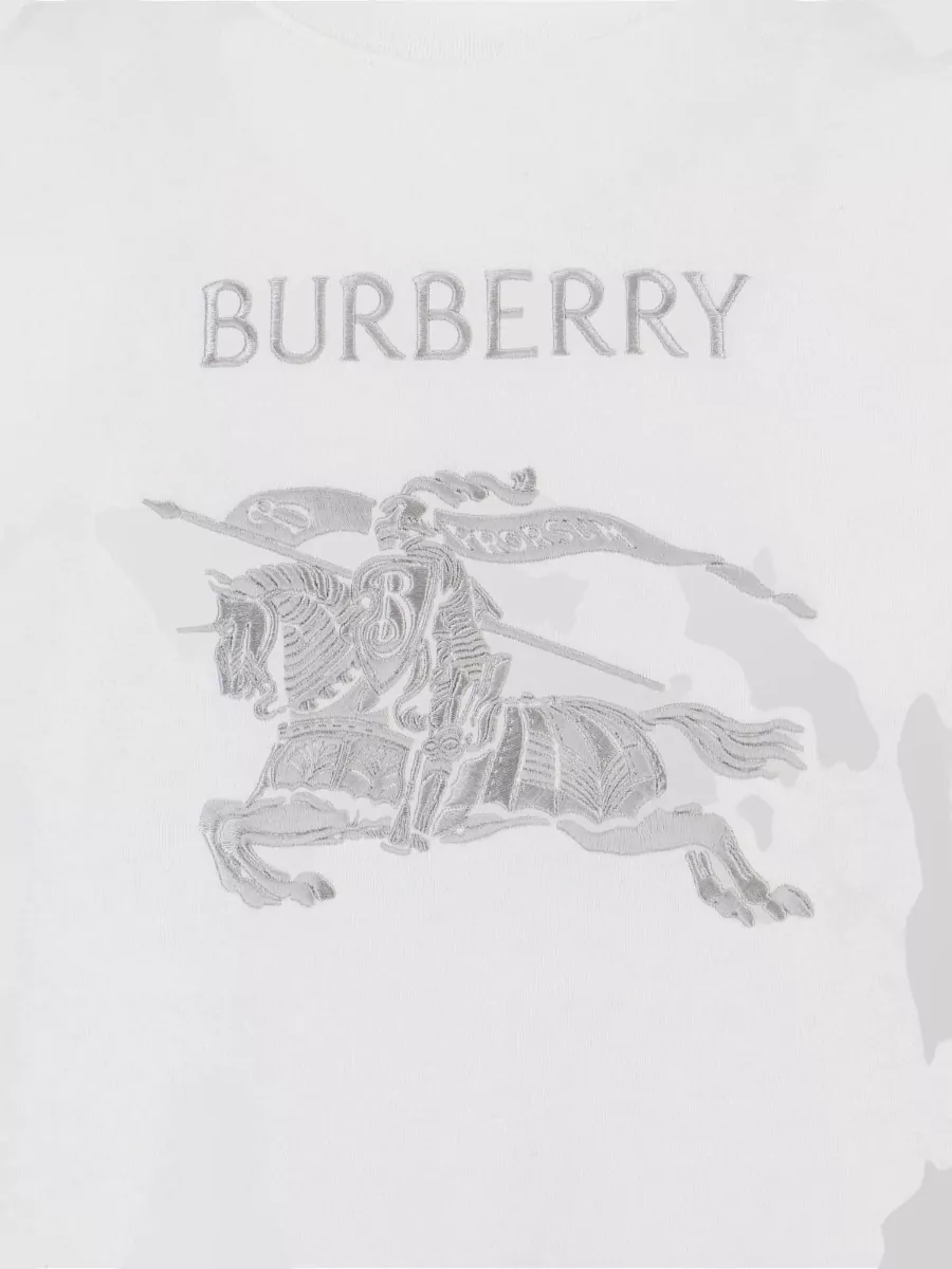 Burberry Crew Neck Graphic Print Short Sleeve T Shirt