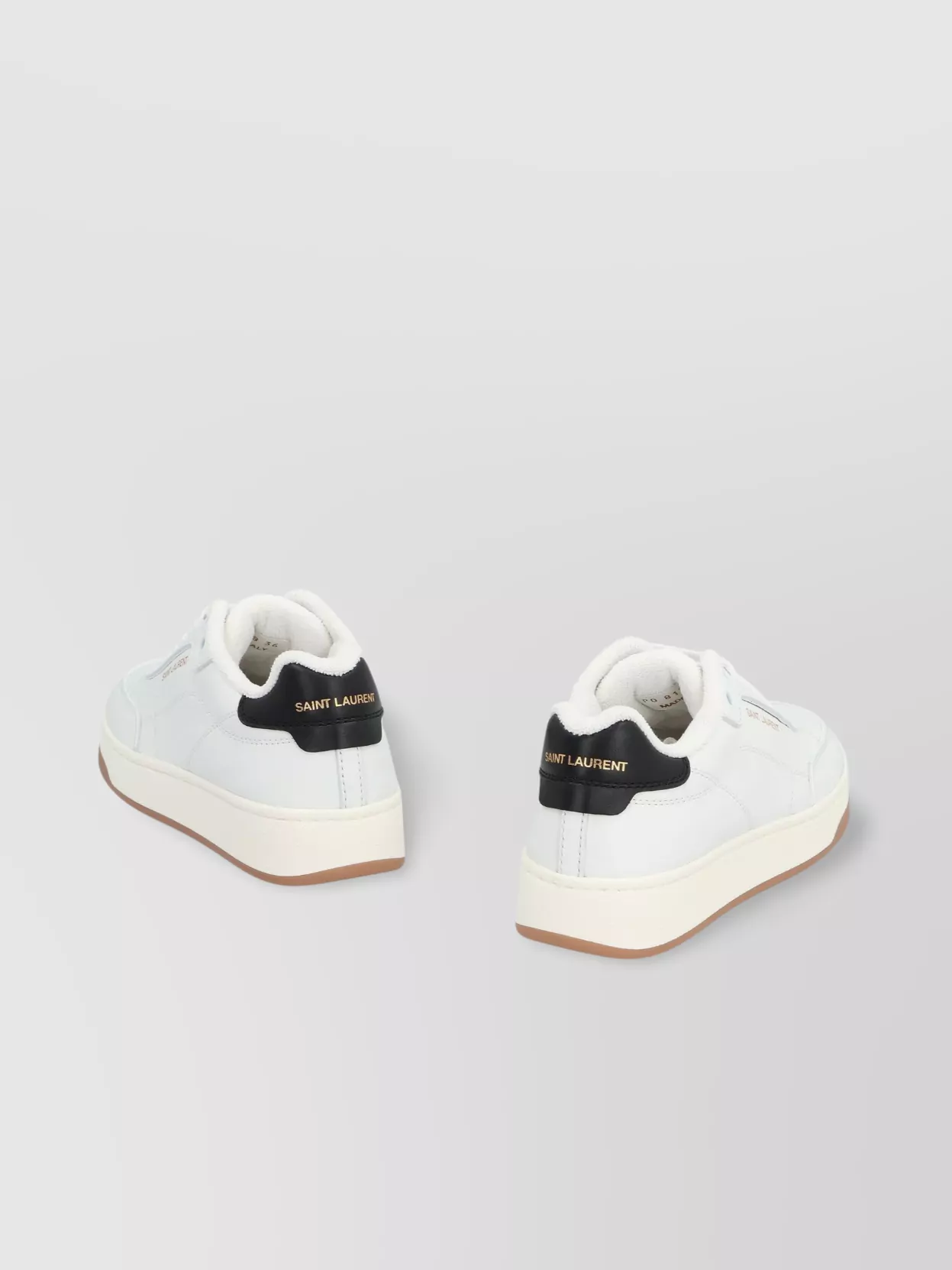Saint Laurent Low-top Sneakers With Contrast Heel Tab