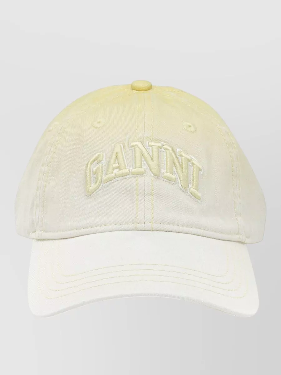 Ganni cotton baseball cap