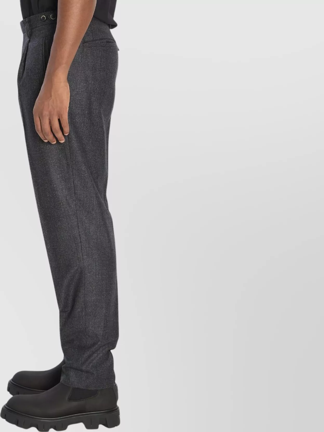 Barena Tailored Wool Trousers With Pleats And Adjusters