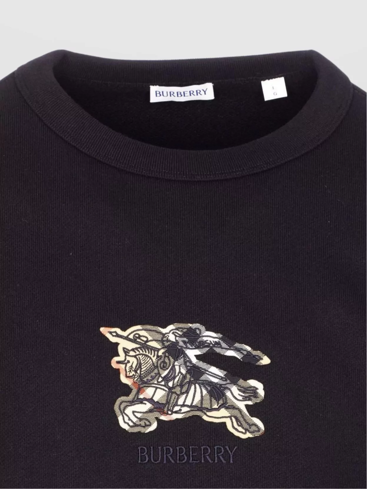 Burberry Crewneck Sweater With Long Sleeves And Logo