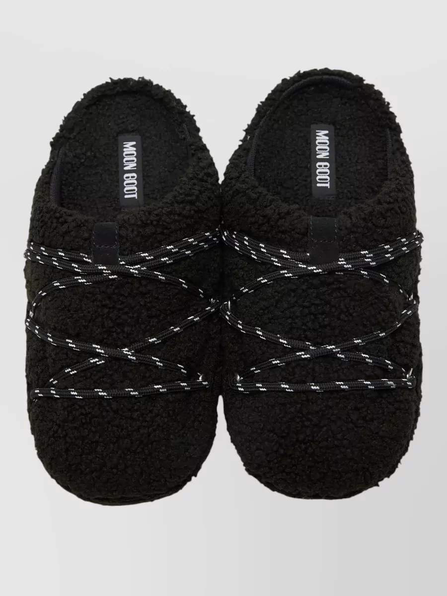Moon Boot Shearling Slippers