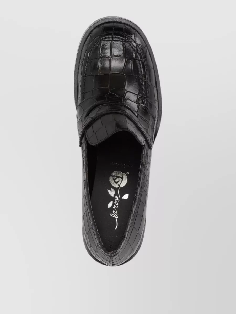 La Rose Leather Loafers