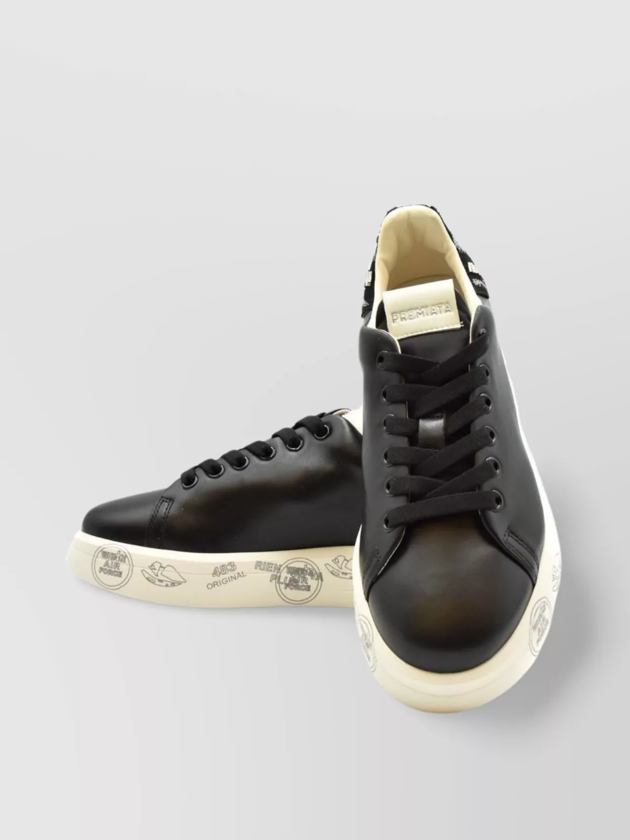 Premiata Low-Top Rubber Sole Sneakers
