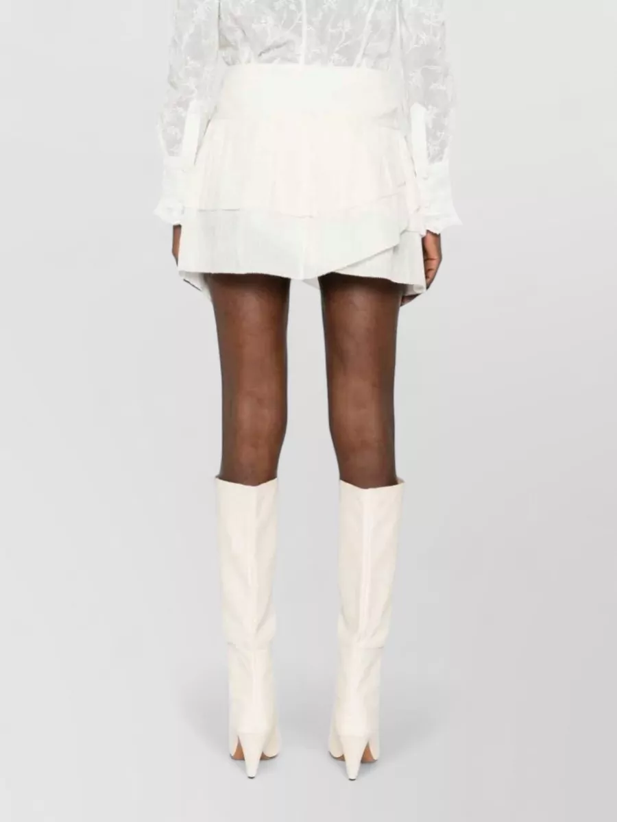 Isabel Marant Etoile Asymmetric Ruffled Midi Skirt