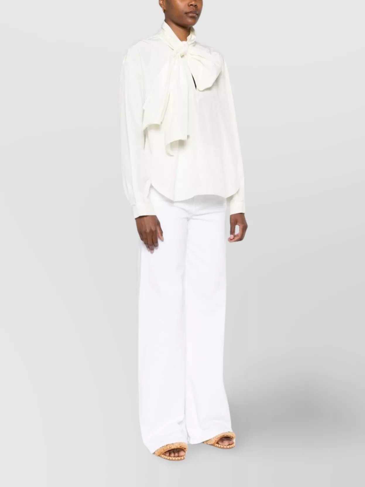 Forte Forte Long Sleeve Top Bow Detail