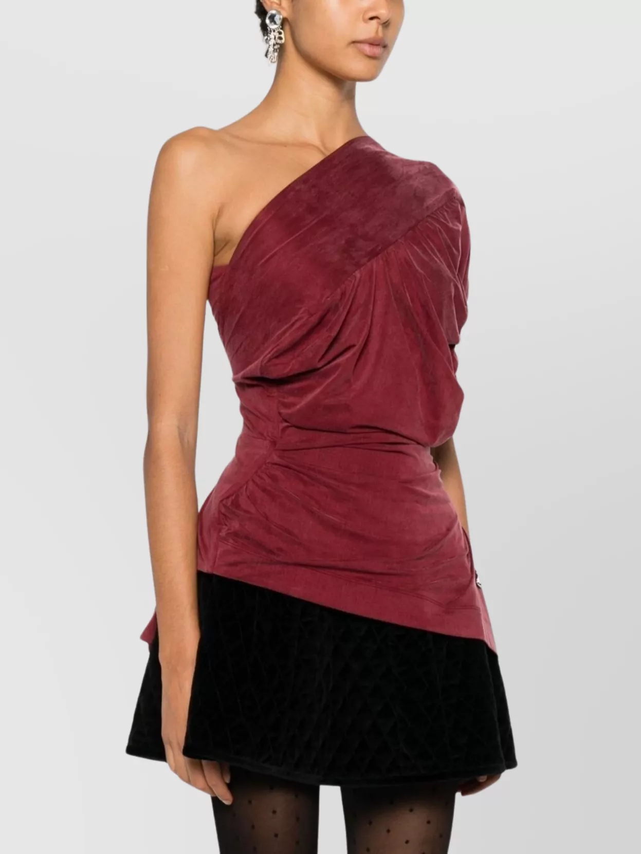 Vivienne Westwood Asymmetric Draped One-Shoulder Top