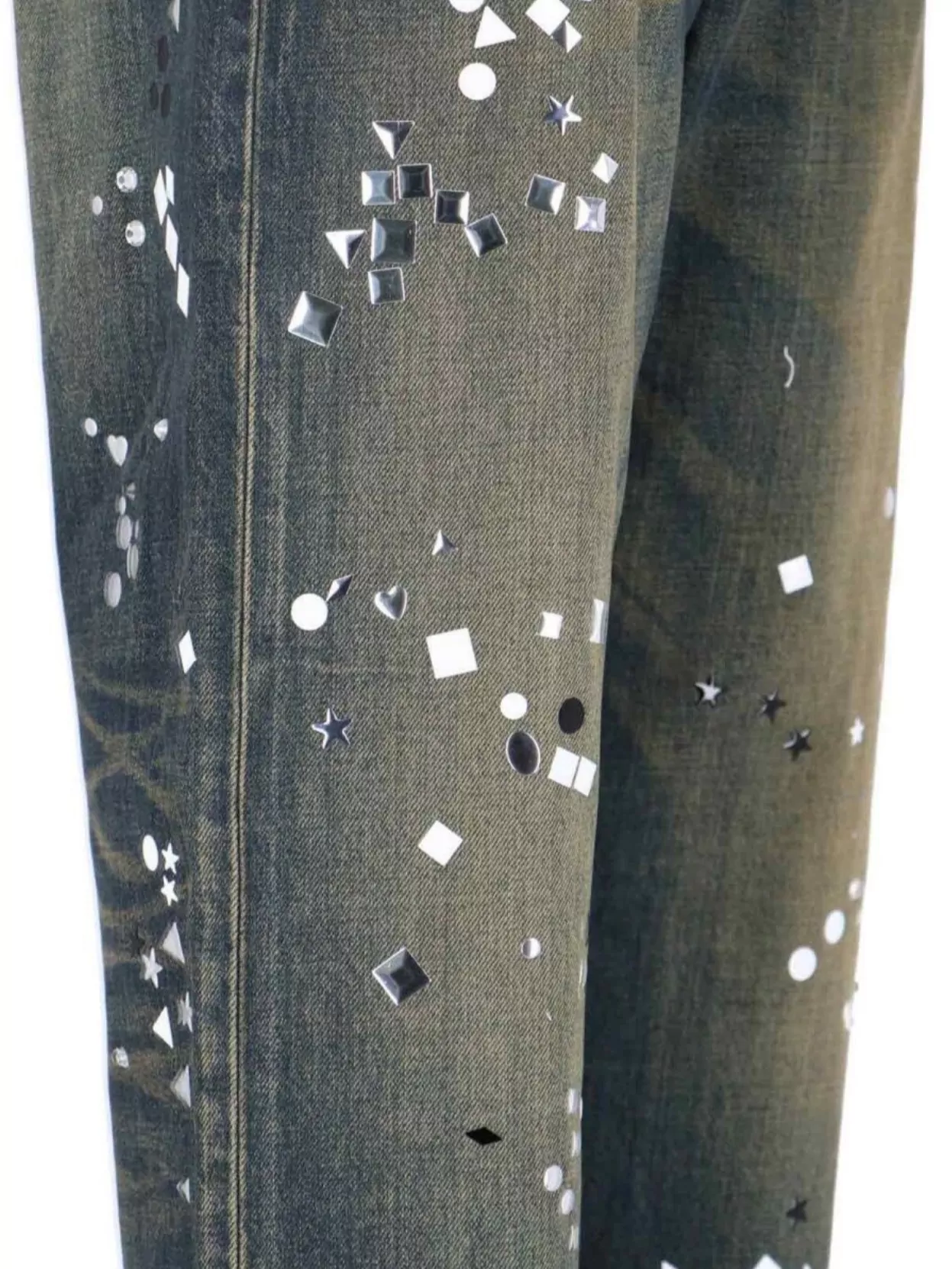 Maison Mihara Yasuhiro Straight Trousers With Embellished Five-Pocket Design