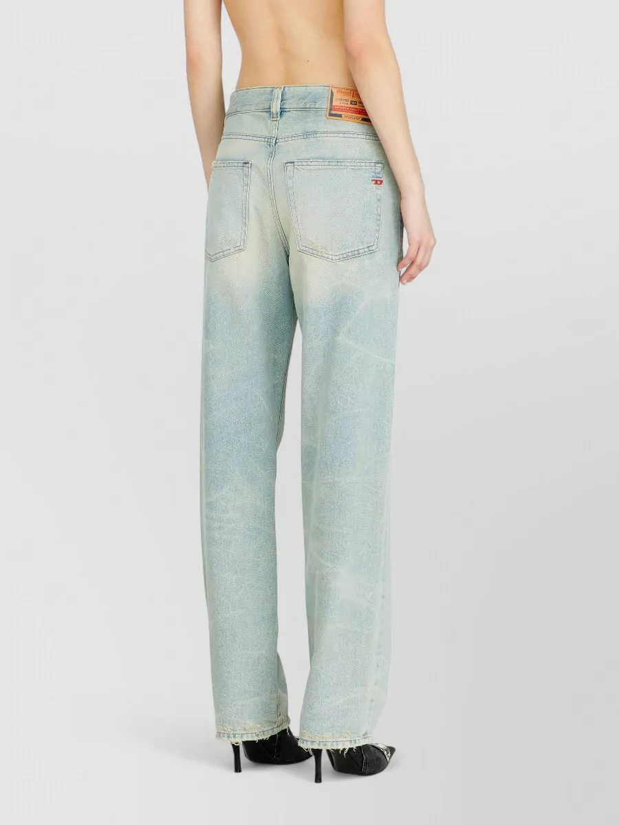 Diesel Denim Low-Rise Straight-Leg Jeans