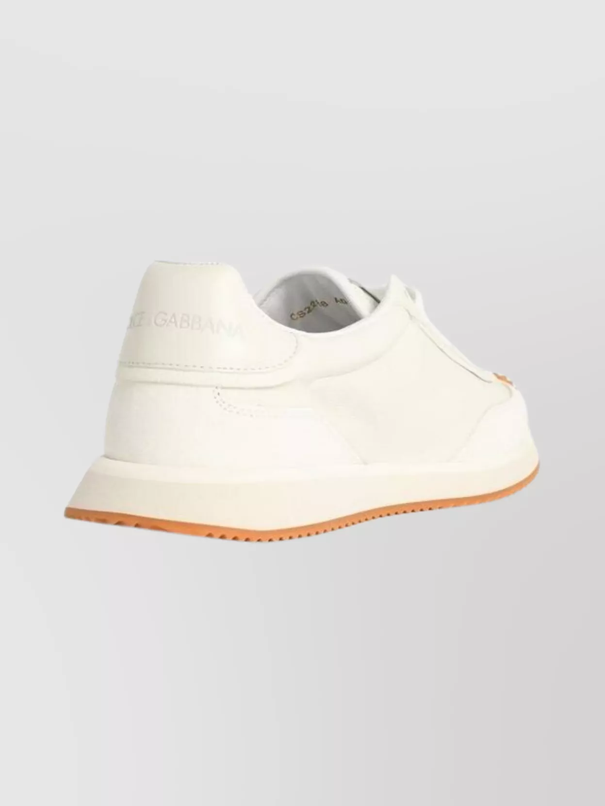 Dolce&Gabbana Soft Leather Sneakers Contrast Sole