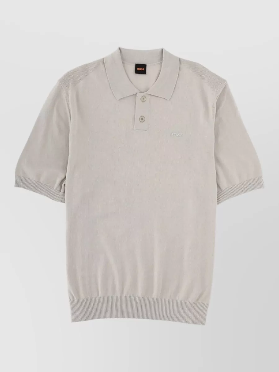 Boss cotton polo shirt