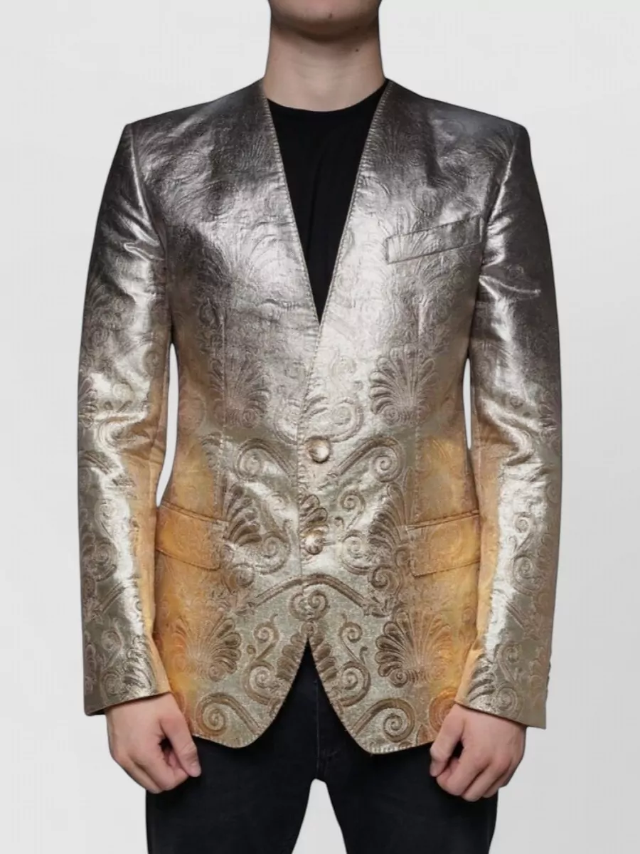 Dolce&Gabbana Silk jacquard single-breasted dress blazer