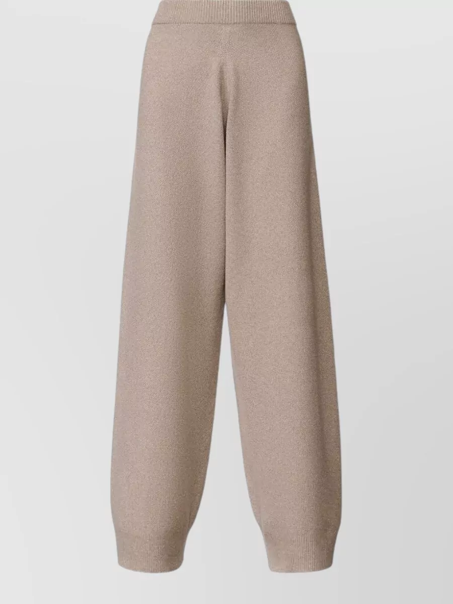 Fabiana Filippi Fine-Knit Wide-Leg Wool-Blend Lounge Trousers