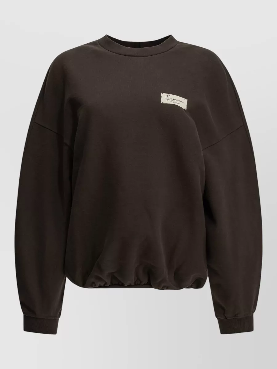 Jacquemus cotton oversized crewneck sweatshirt