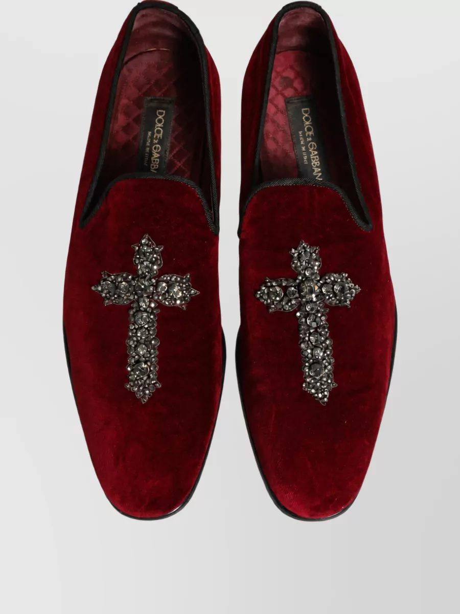 Dolce&Gabbana Leather Slip-On Loafers