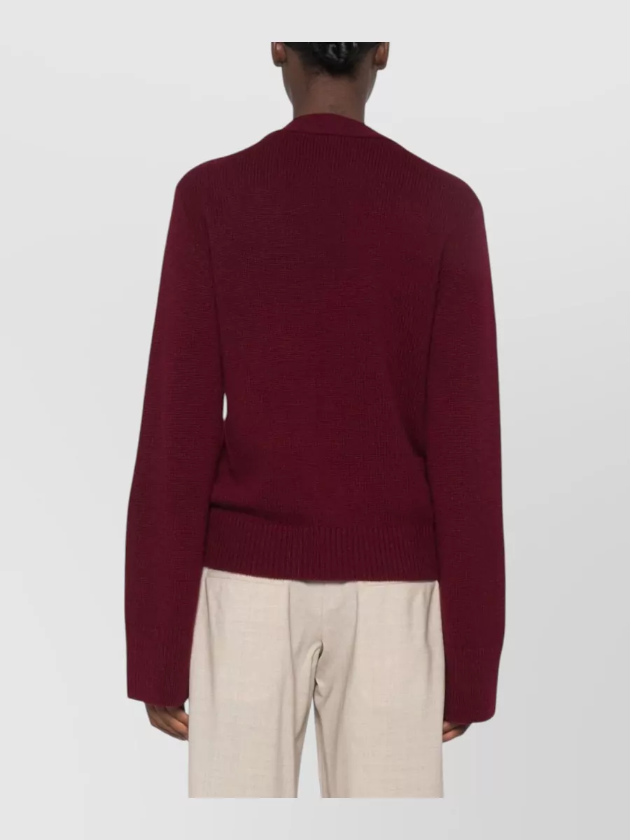 Lisa Yang Cashmere Ribbed V-Neck Cardigan