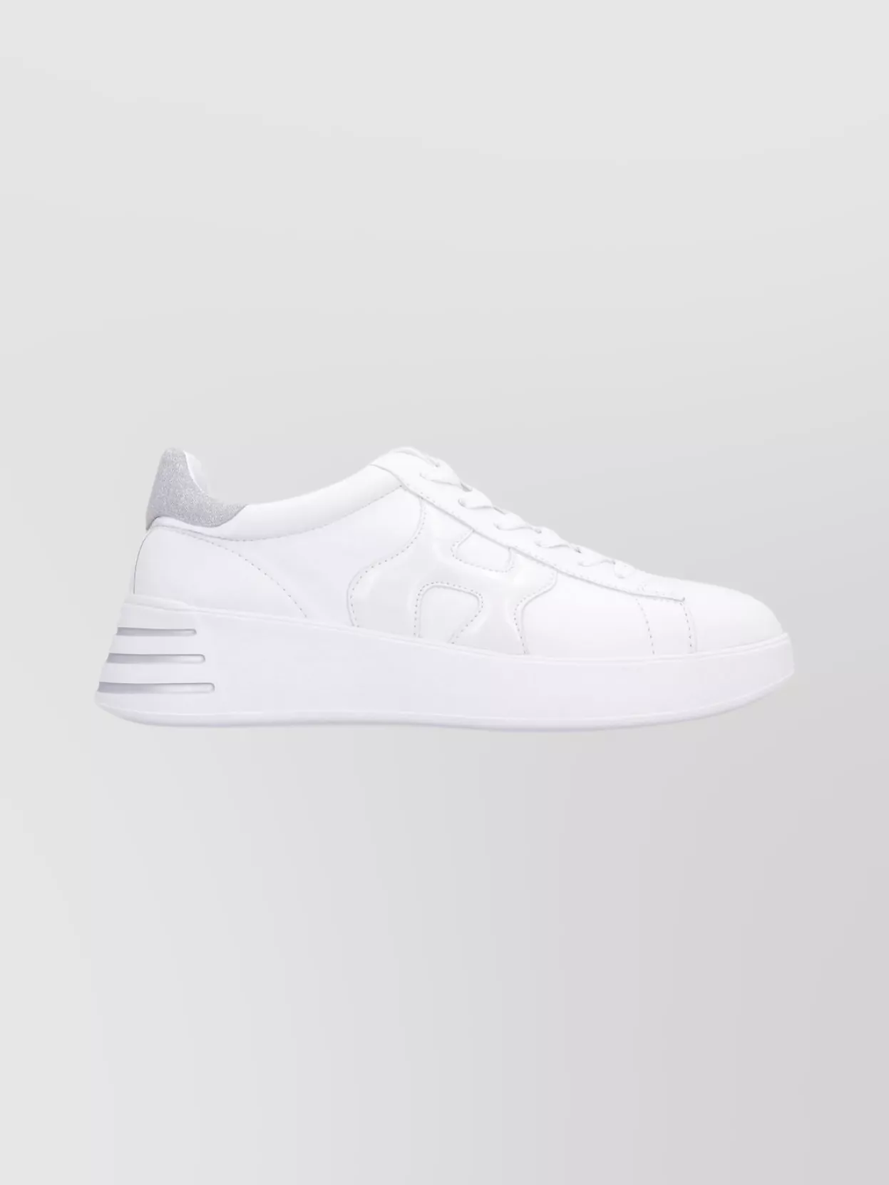 Hogan Low-top Leather Sneakers Platform Sole In White