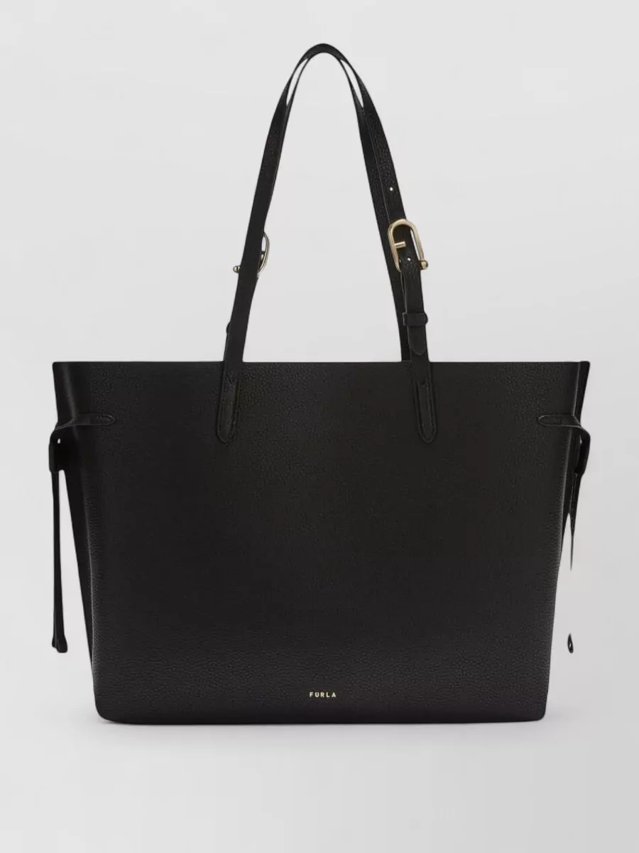 Furla genesi leather tote bag