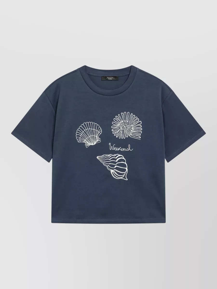 Weekend Max Mara embroidered cotton jersey t-shirt