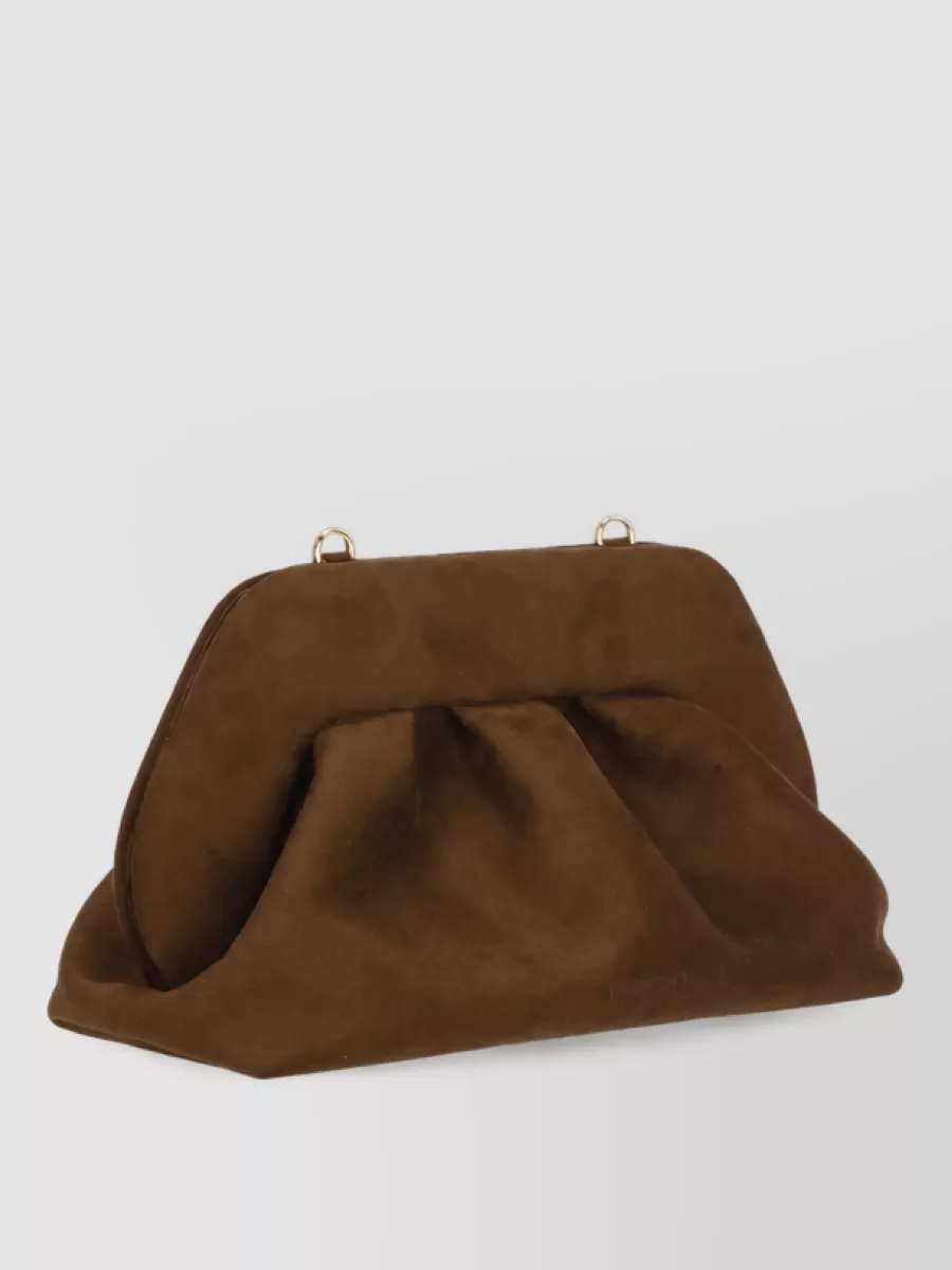 Themoiré Hand Recycled Suede Leather Clutch Bag