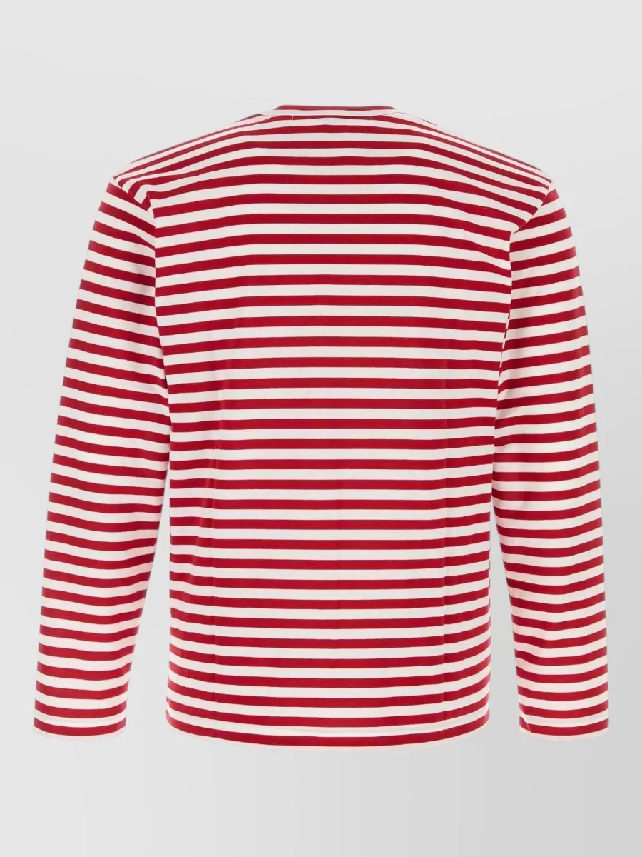 Comme Des Garçons Play Embroidered Cotton T-Shirt