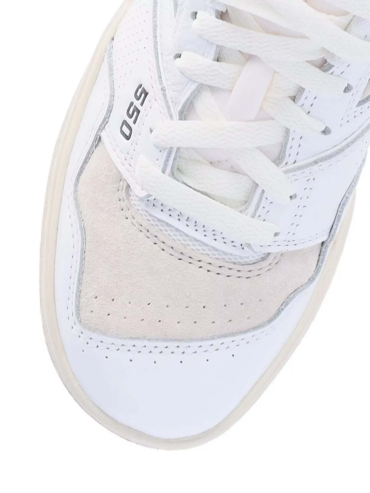 New Balance Low Top Sneakers With Perforated Design And Rubber Sole In White