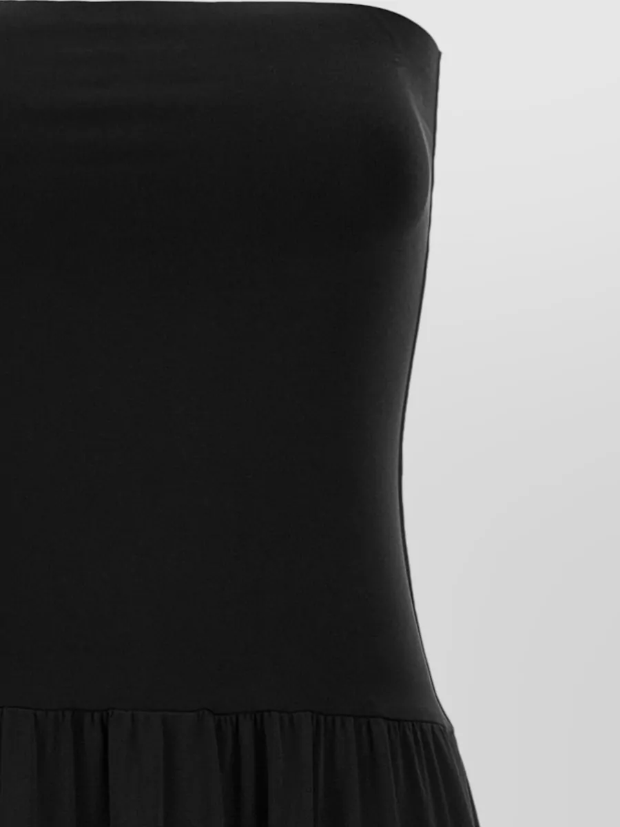 Eres Oda Strapless Maxi Dress Flared Skirt