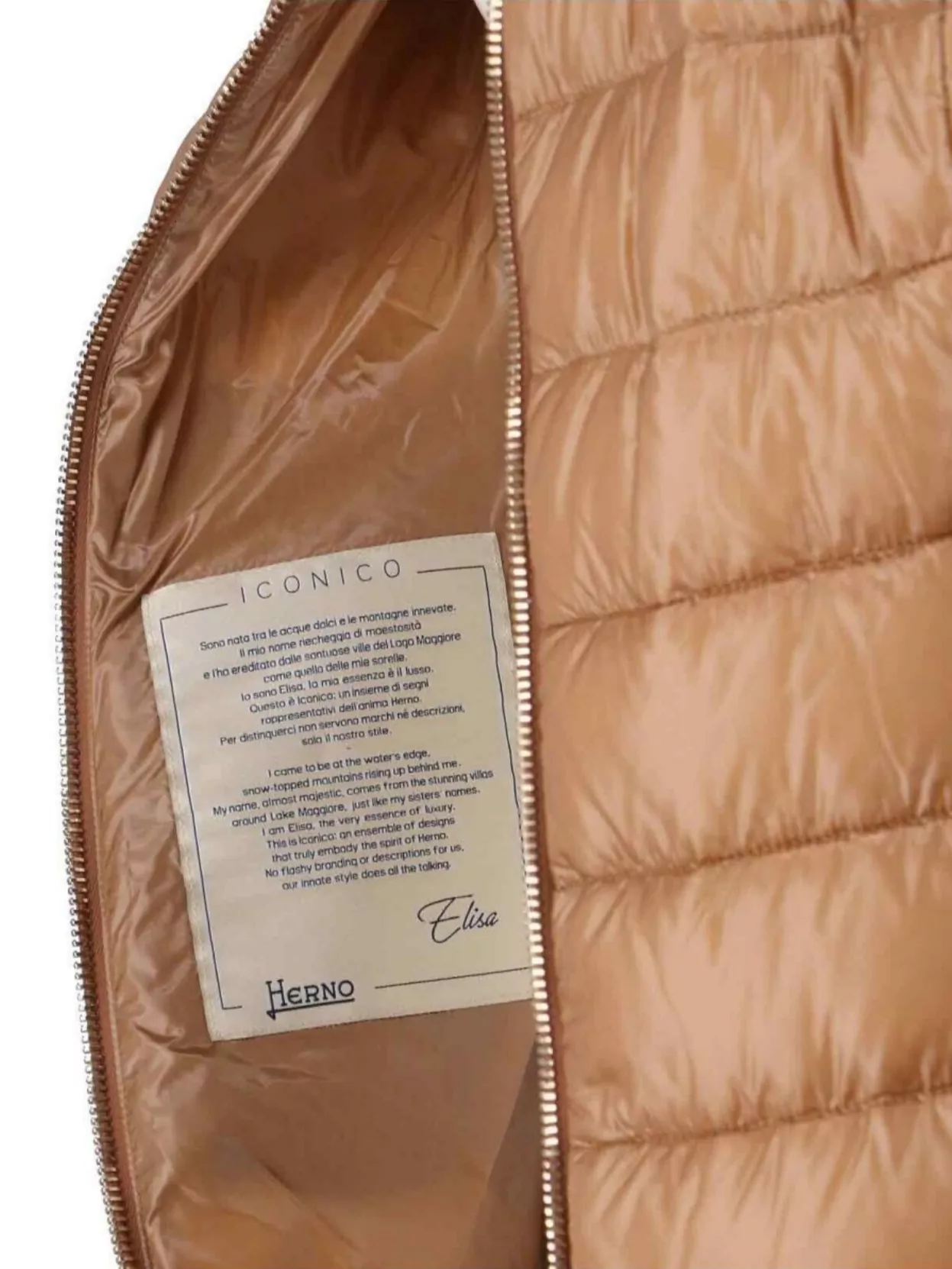 Herno Quilted Long Length Jacket With Detachable Collar