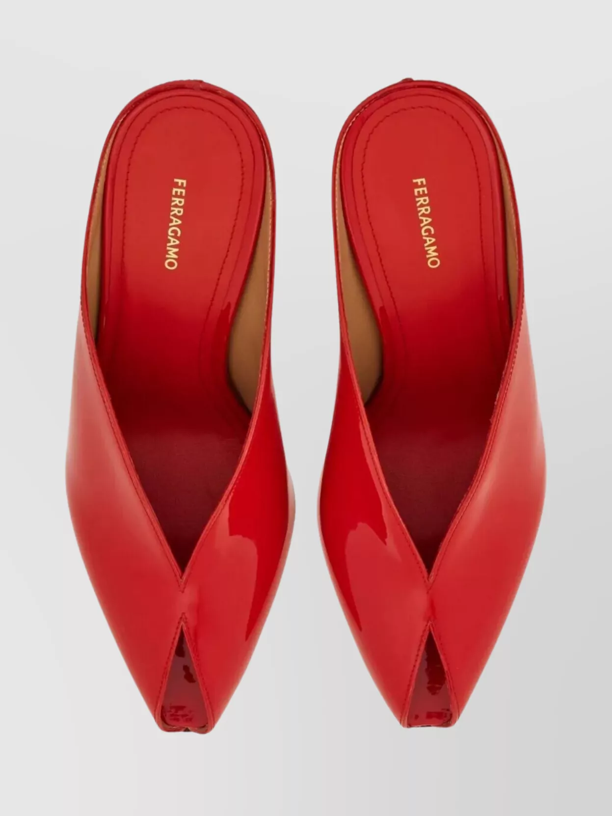 Ferragamo Alicia 95 Pointed Toe Wedge Mules