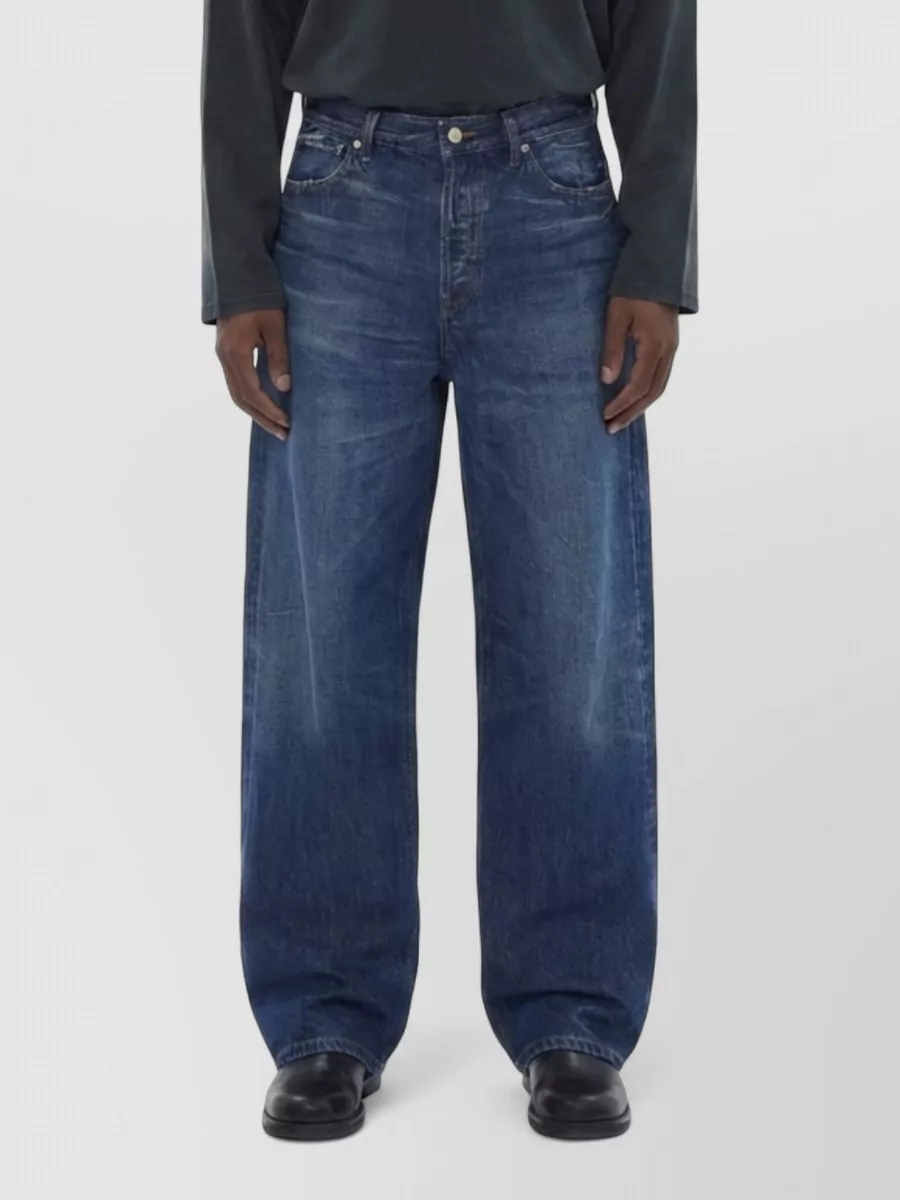 Haikure denim norm core bethany mid-rise wide-leg jeans